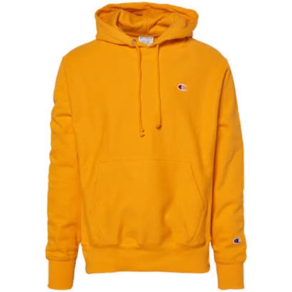 Yellow champion hoodie